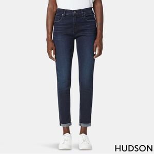 Hudson *NWT* Lana Mid Rise Slim Cut Boyfriend Jean w Rolled Hem in Baby Tonight